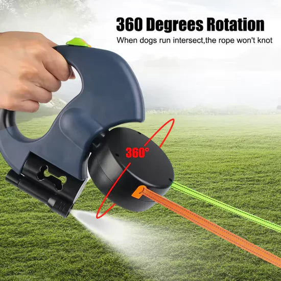 Furrsential - Professional Dual Dog Leash for Two Dogs