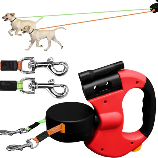 Furrsential - Professional Dual Dog Leash for Two Dogs