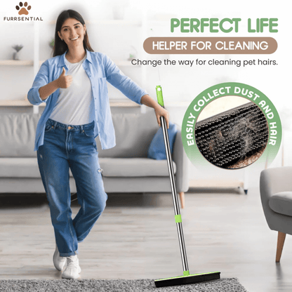 SuperSweep Powerful Pet Hair Remover Broom for Carpets Floor Furniture