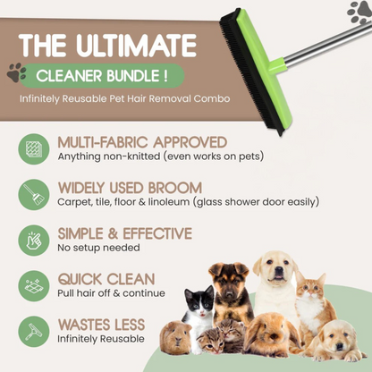 Furrsential- Pet Hair Remover Broom